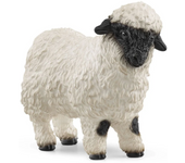 Figura Schleich Oveja de Nariz Negra de Valais - Abundante Pelo - Detalles Realistas
