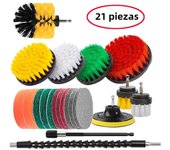 UNTIOR Electric Drill Brush Attachment Set Power Scrubber Brush Car Polisher Kitchen Bathroom Cleaning Tool Car Detailig Brushes