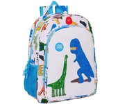 SAFTA - MOCHILA DE 33 CM ADAPT.CARRO ALGO DE JAIME - Mochila con Asas Ajustables y Espalda Ergonomica - Mochila con Compartimientos con Cremallera - Mochila Diseño Único y Licencia Oficial By ALGO DE JAIME