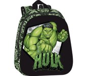 SAFTA  MOCHILA GUARDERIA 3D HULK 33X27CM MOCHILAS INFANTILES 3D 10x27x33 Cms.