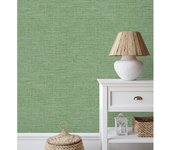 Muestra DIN A4 de Papel pintado vinílico ecológico efecto fibra vegetal tejida teñida con textura en relieve - Soho Fabric 682340 de GAULAN