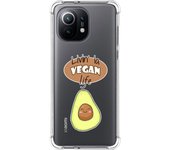 Tumundosmartphone Funda Silicona Antigolpes para Xiaomi Mi 11 5G diseño Vegan Life Dibujos