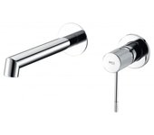 Imex Line GLD038 grifo monomando empotrado para lavabo de latón cromado con diseño moderno