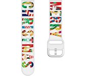 22mm 20mm Silicone Band for Samsung Watch 3 4 5 pro 45mm Gear S3 Active 2 Christmas wristband for Huawei Watch GT 4 3 2 Pro Band