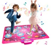 90x90cm Music Play Mat Educational Toys For Kids Large Elecrtic Dancing Mat With Lights Keyboard With 3 Game Modes Sport Toys
