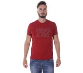 Armani Jeans AJ Algodón Hombre Rojo camiseta 6Y6T106J0AZ 1456