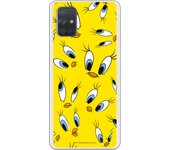 Funda original compatible con Samsung Galaxy A71 - Patron Ojos Piolin Amarillo