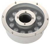 Luces para estanques - Luces LED sumergibles para fuentes, resistentes al agua IP68, para piscinas, acuarios, bodas, Halloween, decoración de parques, CA 12/24 V (Color: DMX512 a todo color - CC 24 V, 6 W/CA 24 V - 110 mm)