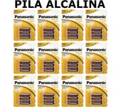 PILA ALCALINA PANASONIC AAA 1.5V LR03 ESPECIAL DURACION,CAJA DE 12 PACK DE 4 UNIDADES,48 PILAS,PANASONIC,FESPU