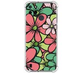 Tumundosmartphone Funda Silicona Antigolpes Realme C21Y/C25Y Flores 02