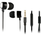 Myway auriculares estéreo 3.5mm con micrófono blanco/negro