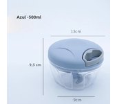 Picadora de Ajo giratoria, trituradora de Ajo Prensa, cortador de cebolla y verduras, accesorios de Cocina, 500/900ML