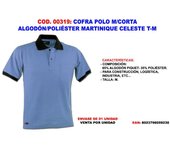 Cofra polo m-corta algodon-pol. martinique celeste t-m