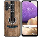 Tumundosmartphone Funda Gel Tpu para Samsung Galaxy A32 5G diseño Madera 11 Dibujos