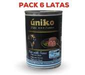 Úniko Pate Premium Atún Pack 6x400g Comida Húmeda Perro