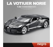 1: 36 Bugati Alloy Car Model High Simulation Diecasts Toy With Sound and Light Pull Back Vehicles Decoration Toys For Kids Gift