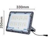 LEDBOX Proyector LED SOLAR Street CCT 200W 3,2V - 15000mAH, Blanco dual. Iluminación exterior LED, Proyectores led