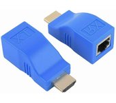 Extensor HDMI compatible con HDMI a RJ45 sobre Cat 5e/6, adaptador Ethernet LAN 4K 1080p