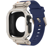 Silicone Strap+TPU Case for Apple Watch Band Ultra2 10 46mm 49mm 44mm 45mm Protector Cover Bracelet for IWatch Series 9 8 7 6 SE
