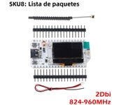 0.96 OLED Display ESP32 lora 32 v3 868MHz 915MHz HTIT-WB32LA_V3 LoRa32 SX1262 Development Board 2/5dbi for meshtastic devices