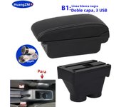 For Peugeot 208 Armrest box For Peugeot 208 2012-2018 Car Armrest Storage box Dedicated Retrofit parts Interior Car Accessories