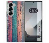 Tumundosmartphone Funda Carcasa Dura para Samsung Galaxy Z Fold 6 5G diseño Madera 10 Dibujos