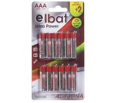 Elbat pack de 12 pilas alcalinas lr03/aaa
