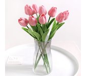 10/20PCS Simulate Handmade Tulip Bouquet Wedding Flower Arrangement Home Decoration