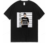 Rapper Eminem Graphic Print T Shirt Vintage Fashion Casual Crew Neck Short Sleeve  T Shirt Women