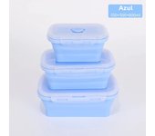 3Pcs/4Pcs Silicone Folding Bento Box Portable Outdoor Fresh-keeping box Food Storage Containers with Lids BPA free Lunch box