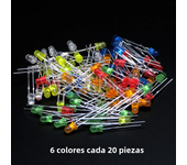 100PCS/lot 3mm LED Diode F3 Assorted Kit ibuw White Green Red Blue Yellow Orange Pink Purple Warm White DIY Light Emitting Diode