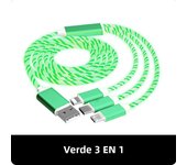 3IN1 Metal Streamer Cable Is Suitable for Apple Android Type C Mobile Phone One Split Three Fast Charging Luminous
