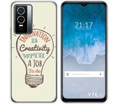 Funda Silicona para Vivo Y76 5G diseño Creativity Dibujos
