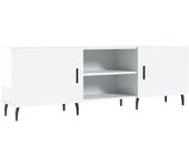 Mueble TV combinadoMueble de TV madera de ingeniería blanco brillante 150x30x50 cm
