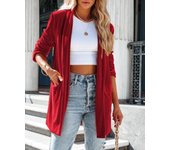 Gold velvet women's jacket Gold velvet suit jacket One-button solid color spring and autumn new loose gold velvet stretch po