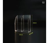 Acrylic TV Air Conditioner Remote Control Holder 1/4 Case Wall Mount Storage Box for Home