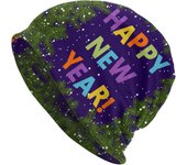 Gorro de lana de Feliz Año Nuevo 2025, gorro de punto, gorro de quimioterapia, gorro para adultos, gorro de calavera, gorro de dormir