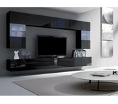 Conjunto de salón Providence B105 , Muebles ES, Aglomerado laminado, Con mesa de tv, 300 x 43cm