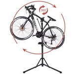Soporte de reparación de bicicletas para sala de estar al aire libre, soporte de reparación de bicicletas de Control de tornillo, estante de peso ligero de tubo de aluminio, soporte de reparación de bicicletas plegable