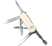 Crc Cortaplumas Blair de Acero Inoxidable | Tijera, Lima, Navaja y Palillo | Ideal para Excursiones