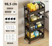 Explosive household multi-layer trolley storage rack, floor standing kitchen, bedroom, bathroom storage rack