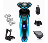 ZOZEN Electric Shaver Rechargeable Electric Razor Hair Clipper Cutting Shaving Machine for Men Beard Trimmer Wet-Dry Dual Use