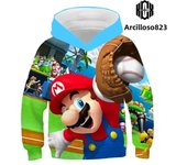 Super Mario Game 3D Printing Boys Hoodies Autumn Hooded Sweatshirt For Boys Kids Clothes Long Sleeve Pullover Tops Kids Coats