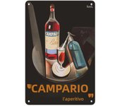 Campari Metal Tin Signs Martini Wall Decoration Plaque Vintage Art Poster Iron Painting for Man Cave Home Cafe Garden Club Bar
