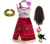 2024 New Movie Moana 2 Girls Dress Halloween Party Adventure Costume Kids Princess Fancy Clothes Children Vaiana Outfit