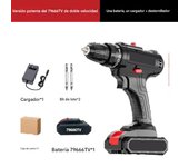 12V Power】Multi-funcional taladro de impacto inalámbrico / taladro / destornillador 3 en 1 de iones de litio hogar portátil pistola taladro placa de acero de perforación de hormigón ultra-larga duración de la batería.