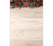 Papel con motivos navideños sigel, estilo Chalet, A4, 90 g/m²
