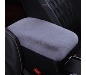 Plush Car Armrest Box Cushion Furry Warm Car Armrest Pad Car Armrest Box Cover Universal Car Decoration Interior Accessories