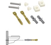Kit sanitario fijación wc  horizontal 5x70 mm. (2 piezas)