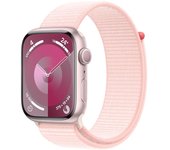 Apple Watch Series 9 GPS 45mm Aluminio rosa con correa deportiva rosa claro